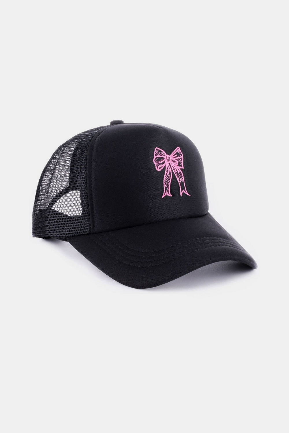 Ribbon Bow Embroidery Trucker Hat